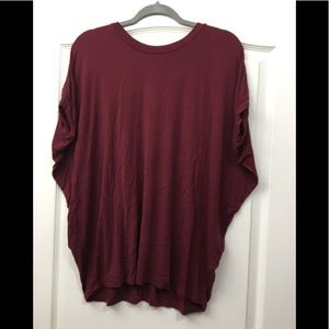 Burgundy Short Sleeve Soft Tee